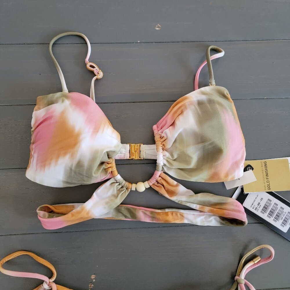 NWT Vix $192 Women Green Duala Zene Bandeau Bikini Swimsuit top size Xl  D Cup - Picture 6 of 14